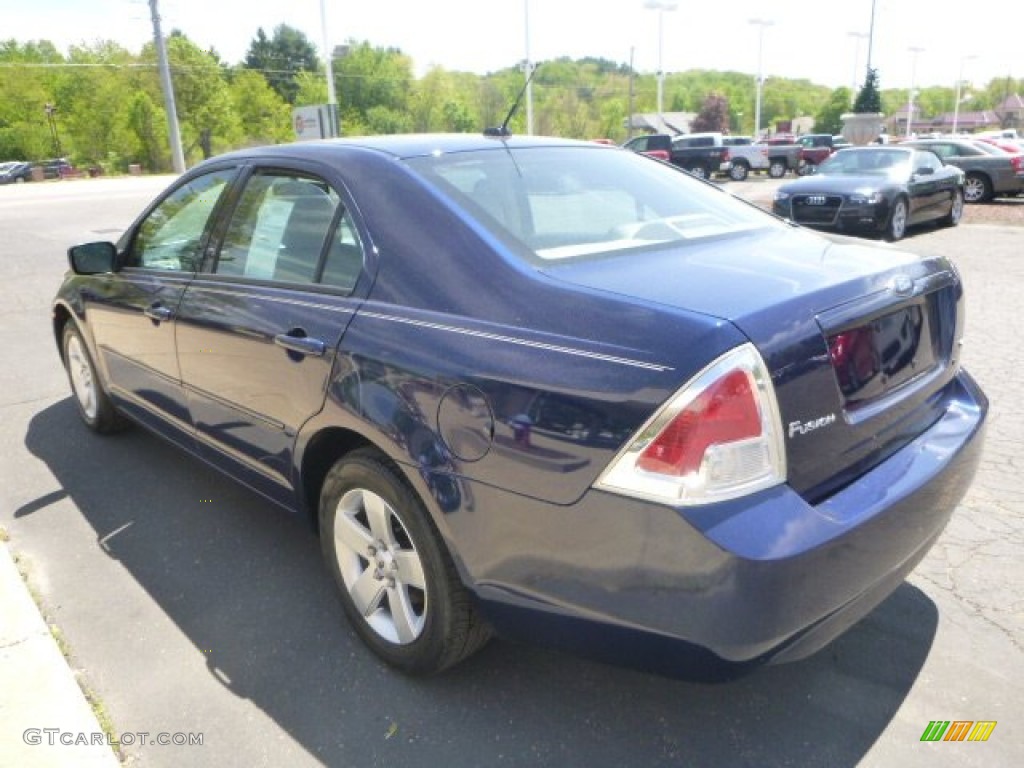 2007 Fusion SE - Dark Blue Pearl Metallic / Camel photo #7