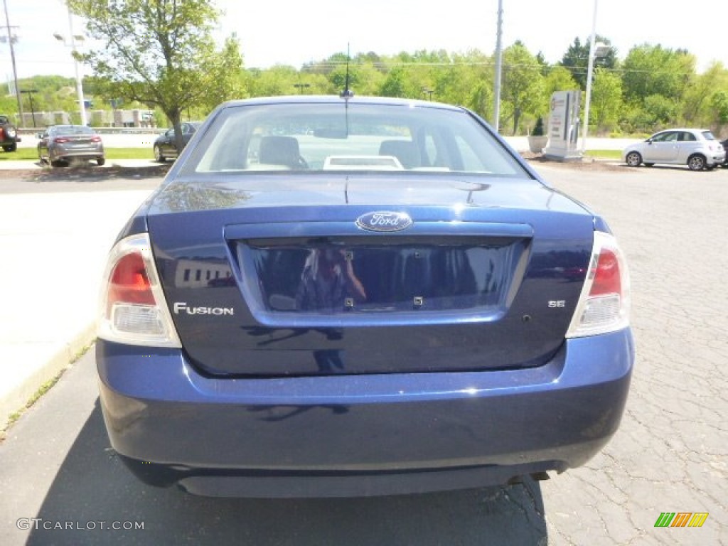 2007 Fusion SE - Dark Blue Pearl Metallic / Camel photo #8