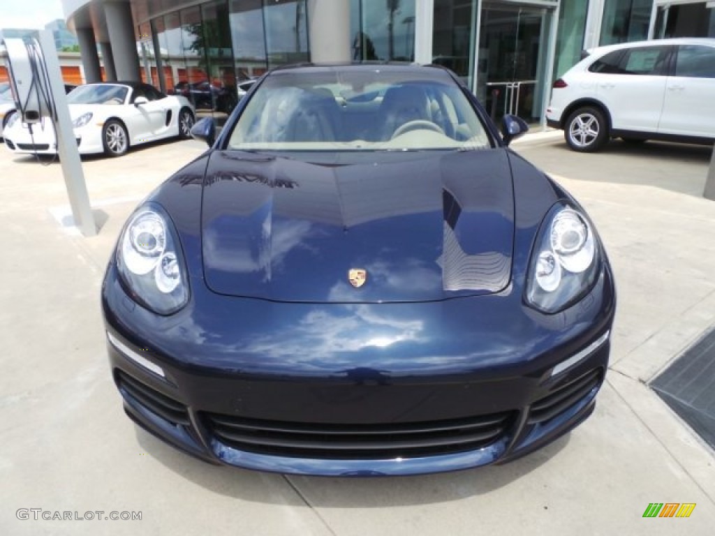 Dark Blue Metallic 2015 Porsche Panamera Standard Panamera Model Exterior Photo #103993766