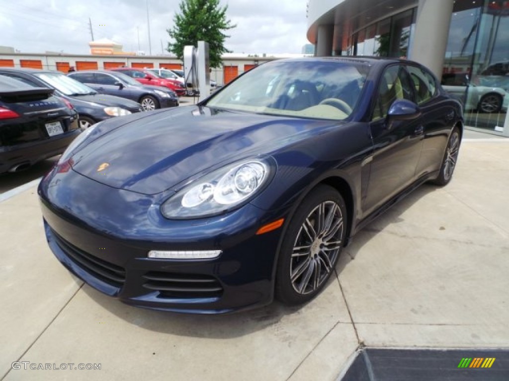 Dark Blue Metallic 2015 Porsche Panamera Standard Panamera Model Exterior Photo #103993783
