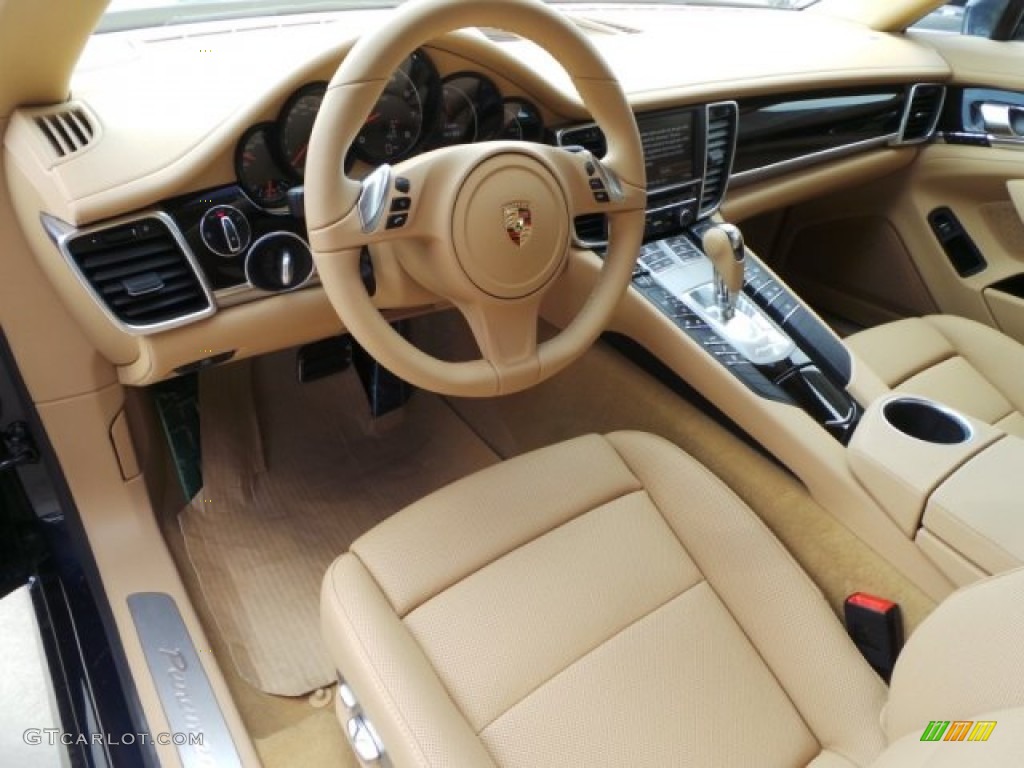 Luxor Beige Interior 2015 Porsche Panamera Standard Panamera Model Photo #103993954