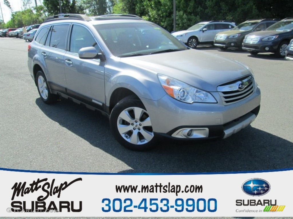 2011 Outback 2.5i Limited Wagon - Steel Silver Metallic / Off Black photo #1