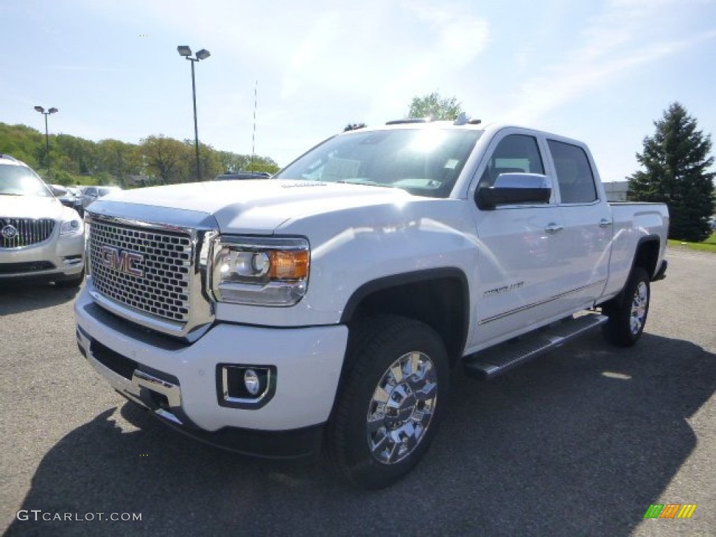 2015 Sierra 2500HD Denali Crew Cab 4x4 - Summit White / Jet Black photo #1