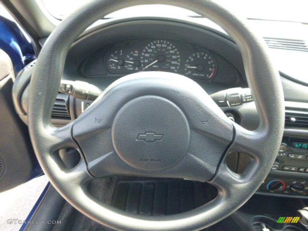 2003 Cavalier LS Coupe - Arrival Blue Metallic / Graphite Gray photo #13