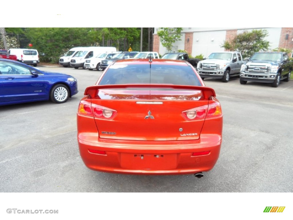 2009 Lancer GTS - Rally Red Pearl / Black photo #6