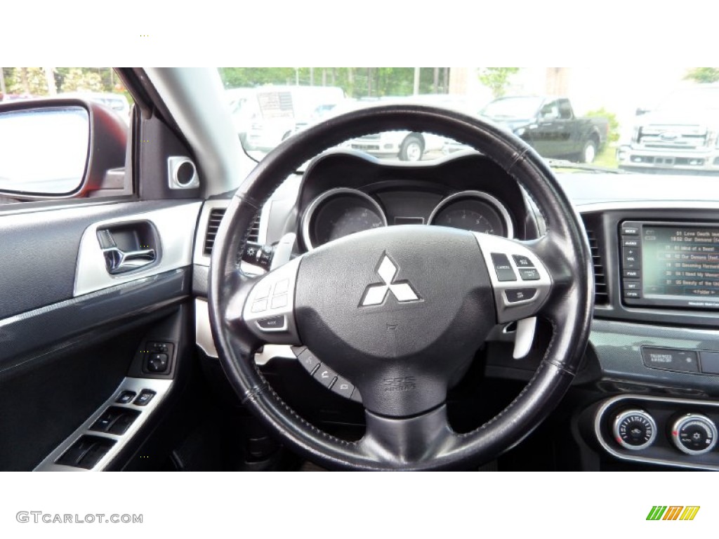 2009 Lancer GTS - Rally Red Pearl / Black photo #10