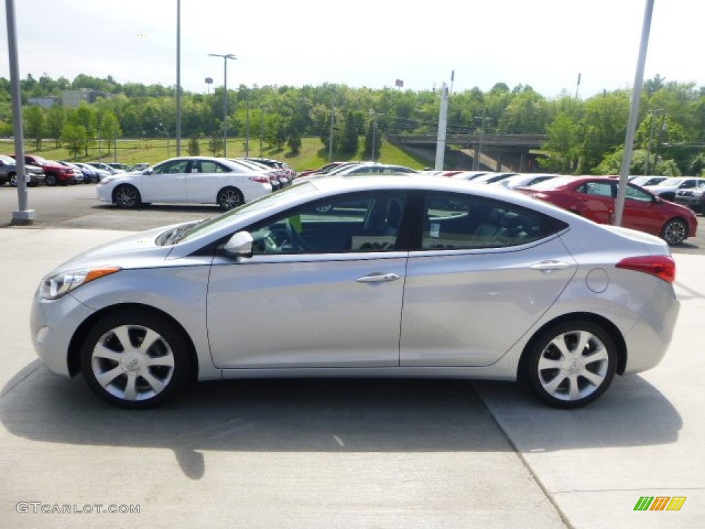 2012 Elantra Limited - Silver / Black photo #2