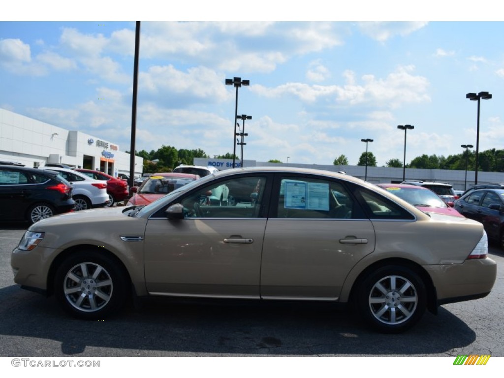 2008 Taurus SEL - Dune Pearl Metallic / Camel photo #6