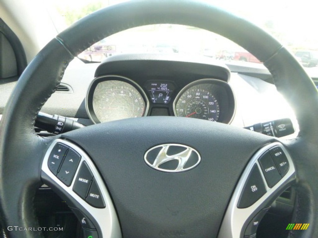2012 Elantra Limited - Silver / Black photo #14