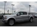 2015 Ingot Silver Metallic Ford F150 Lariat SuperCrew 4x4  photo #3