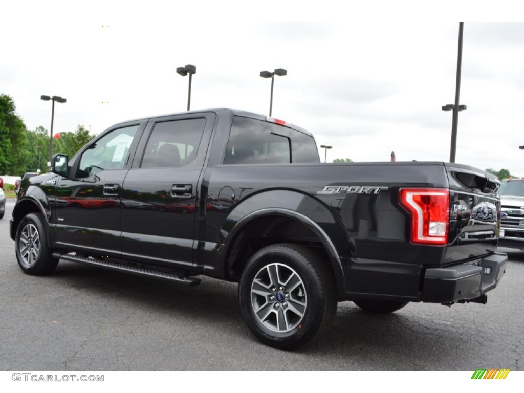 2015 F150 XLT SuperCrew - Tuxedo Black Metallic / Black photo #26