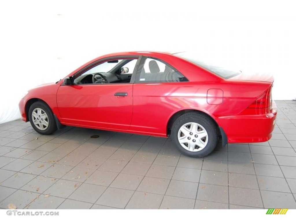 2004 Civic Value Package Coupe - Rally Red / Black photo #11