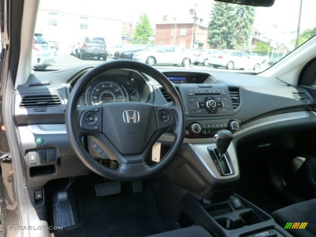 2013 CR-V LX - Kona Coffee Metallic / Black photo #6