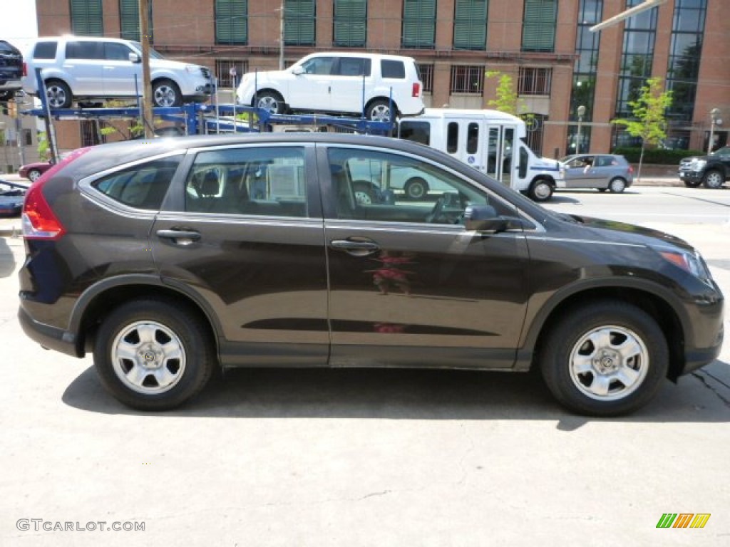 2013 CR-V LX - Kona Coffee Metallic / Black photo #14