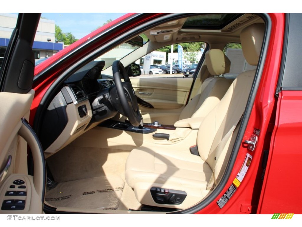 2013 3 Series 328i xDrive Sedan - Melbourne Red Metallic / Venetian Beige photo #12