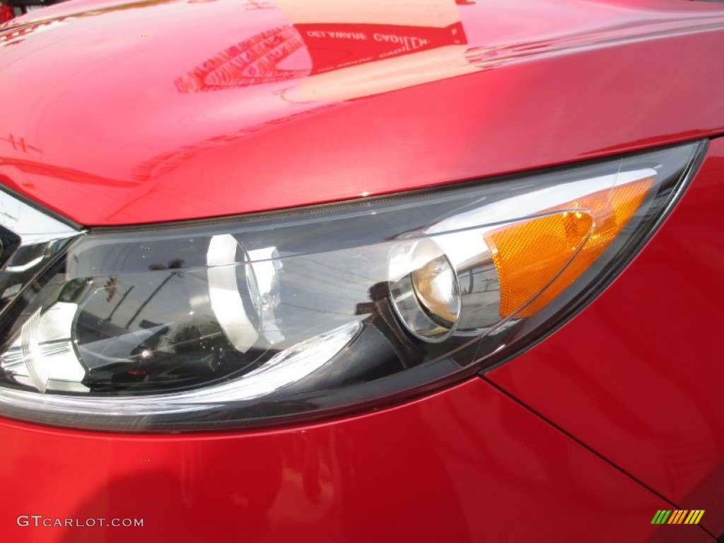 2013 Sportage LX - Signal Red / Alpine Gray photo #2