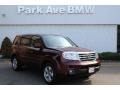 2013 Dark Cherry Pearl Honda Pilot EX-L 4WD  photo #1