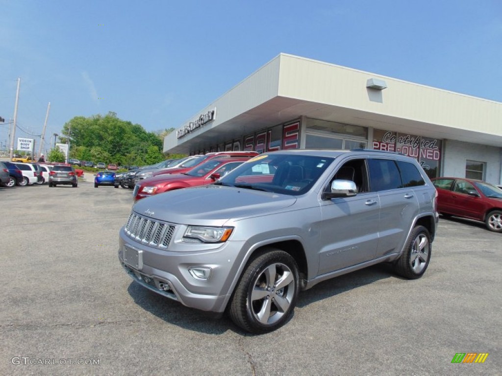 2014 Grand Cherokee Overland 4x4 - Billet Silver Metallic / Overland Nepal Jeep Brown Light Frost photo #7