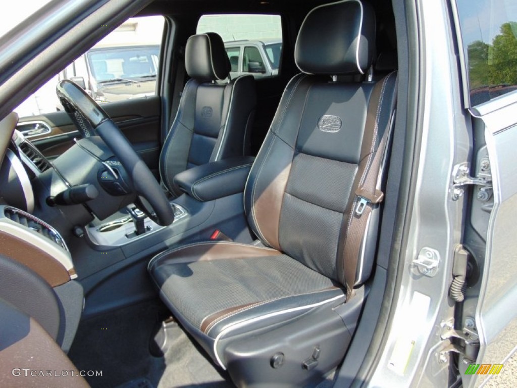 2014 Grand Cherokee Overland 4x4 - Billet Silver Metallic / Overland Nepal Jeep Brown Light Frost photo #17