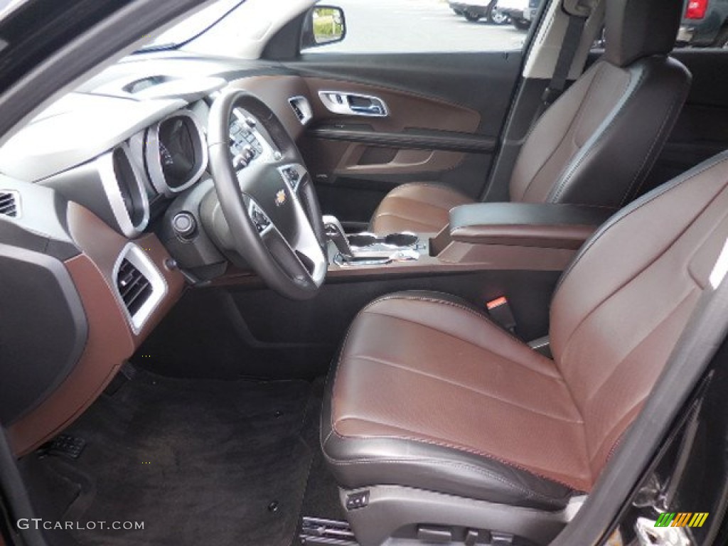Brownstone/Jet Black Interior 2014 Chevrolet Equinox LTZ Photo #104024602