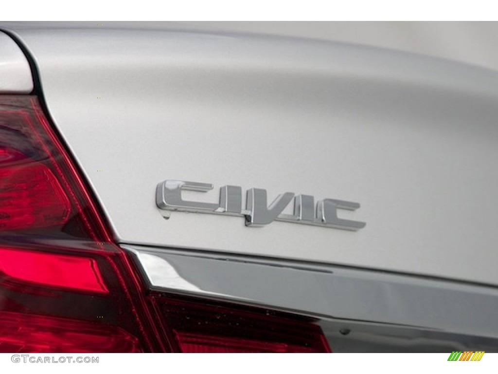 2015 Civic EX Sedan - Alabaster Silver Metallic / Black photo #4