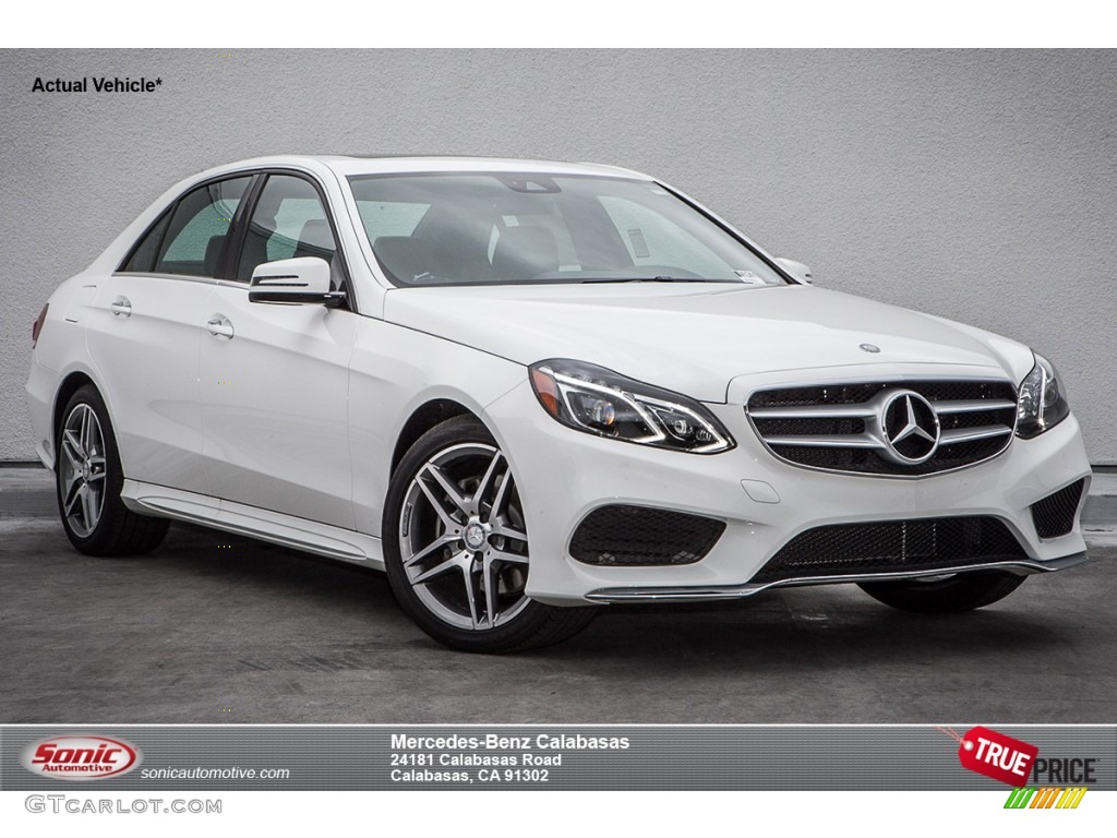 2016 E 350 Sedan - Polar White / Black photo #1