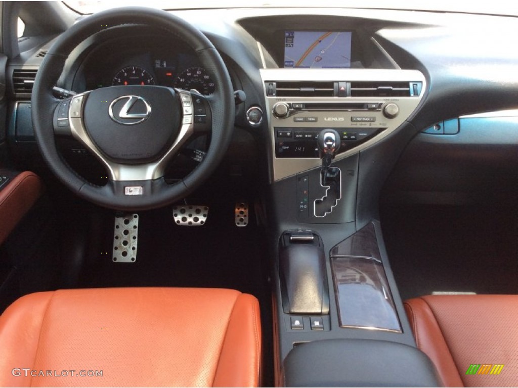 2015 Lexus RX 350 F Sport AWD Cabernet Dashboard Photo #104029820