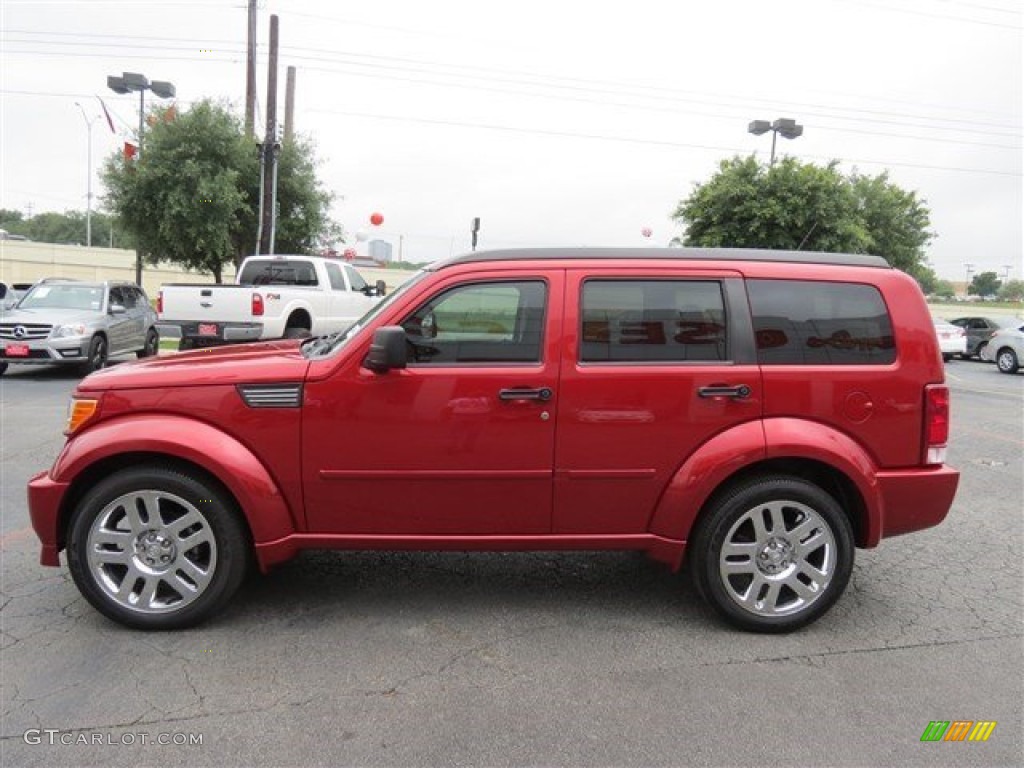 2010 Nitro SXT - Inferno Red Crystal Pearl / Dark Slate Gray/Light Slate Gray photo #4