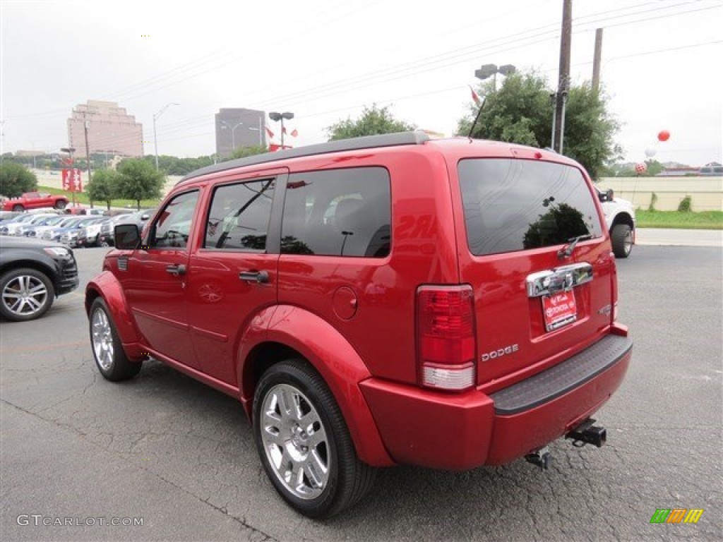 2010 Nitro SXT - Inferno Red Crystal Pearl / Dark Slate Gray/Light Slate Gray photo #5