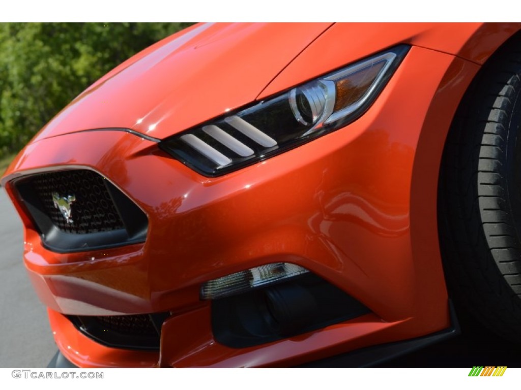 2015 Mustang GT Premium Coupe - Competition Orange / Ebony photo #7