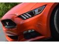2015 Competition Orange Ford Mustang GT Premium Coupe  photo #7