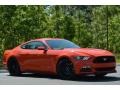 2015 Competition Orange Ford Mustang GT Premium Coupe  photo #13