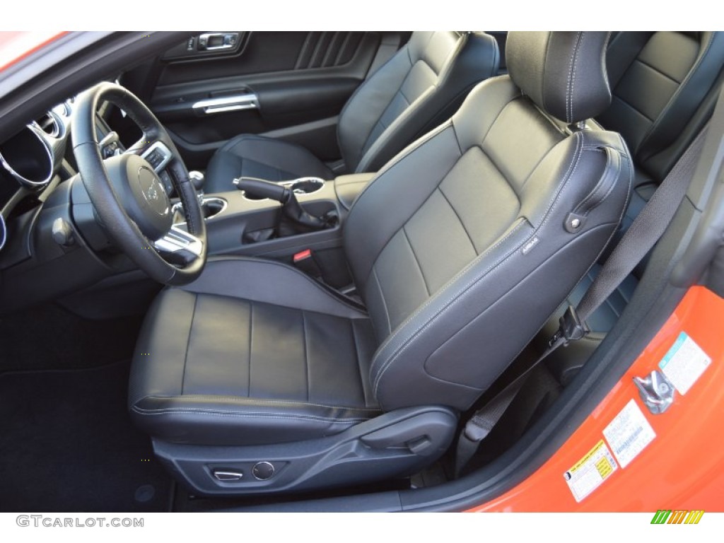 2015 Mustang GT Premium Coupe - Competition Orange / Ebony photo #28