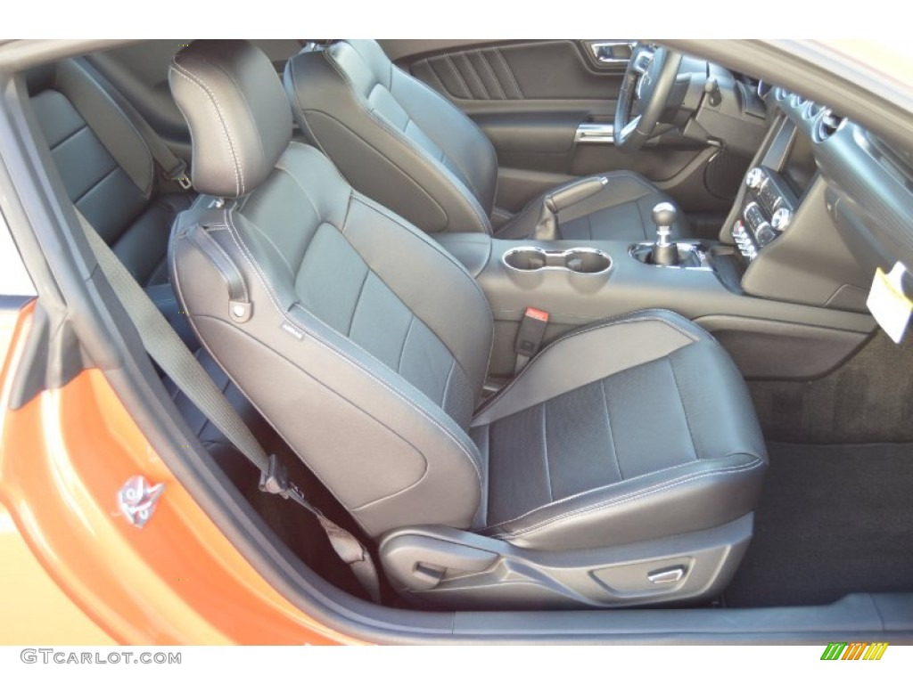 2015 Mustang GT Premium Coupe - Competition Orange / Ebony photo #29