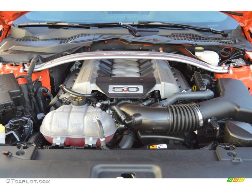 2015 Mustang GT Premium Coupe - Competition Orange / Ebony photo #31