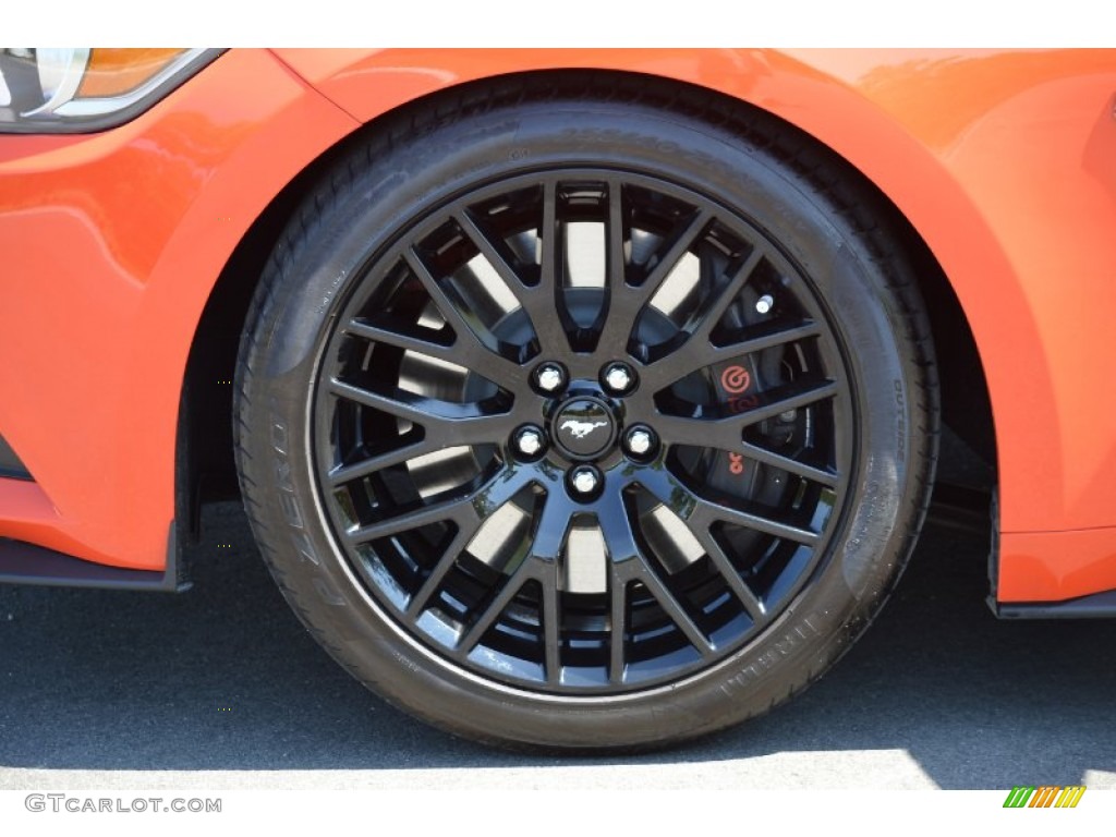 2015 Mustang GT Premium Coupe - Competition Orange / Ebony photo #36
