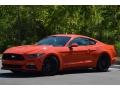 2015 Competition Orange Ford Mustang GT Premium Coupe  photo #49