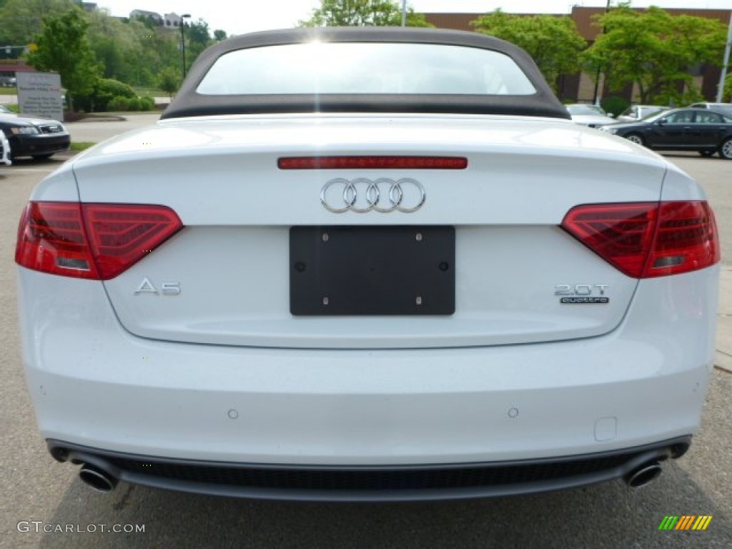 2015 A5 Premium Plus quattro Convertible - Glacier White Metallic / Velvet Beige photo #6