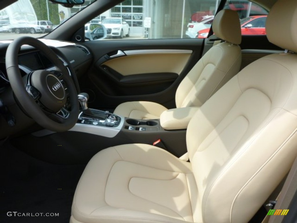 2015 A5 Premium Plus quattro Convertible - Glacier White Metallic / Velvet Beige photo #23