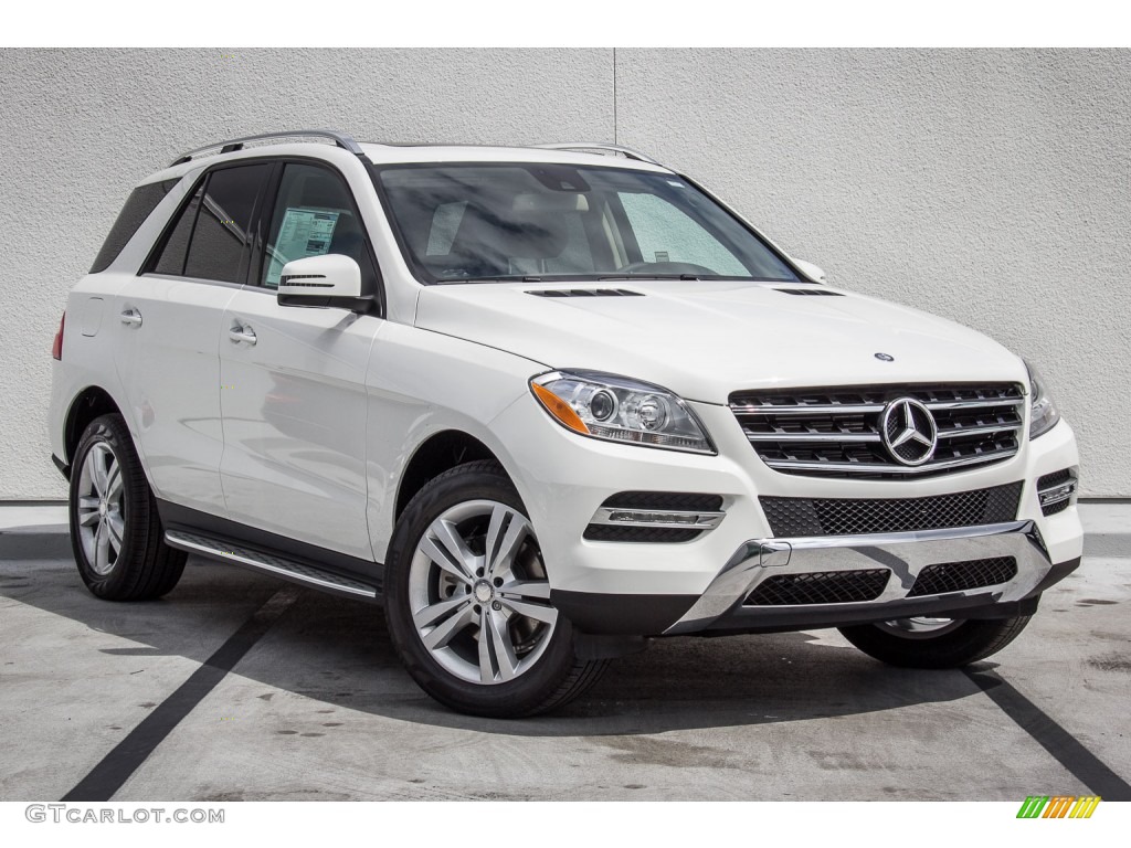 Polar White 2015 Mercedes-Benz ML 350 4Matic Exterior Photo #104034293