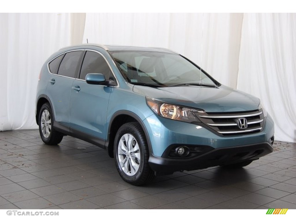 2014 CR-V EX-L - Mountain Air Metallic / Beige photo #2