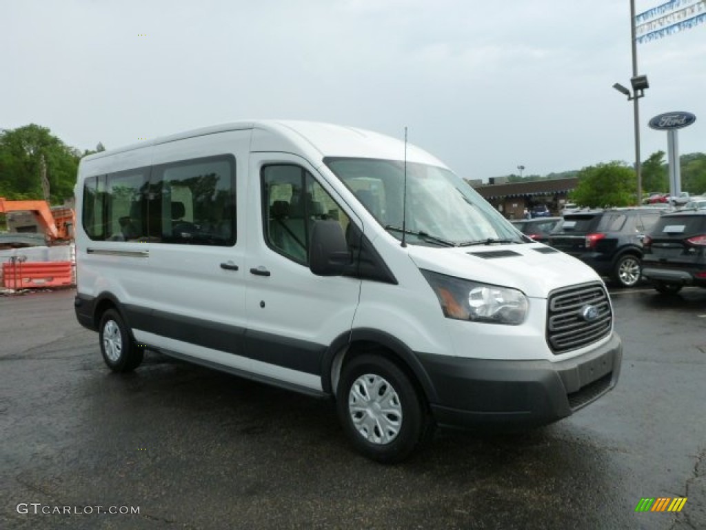 Oxford White 2015 Ford Transit Wagon XLT 350 MR Long Exterior Photo #104039682