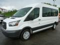 Oxford White 2015 Ford Transit Wagon XLT 350 MR Long Exterior
