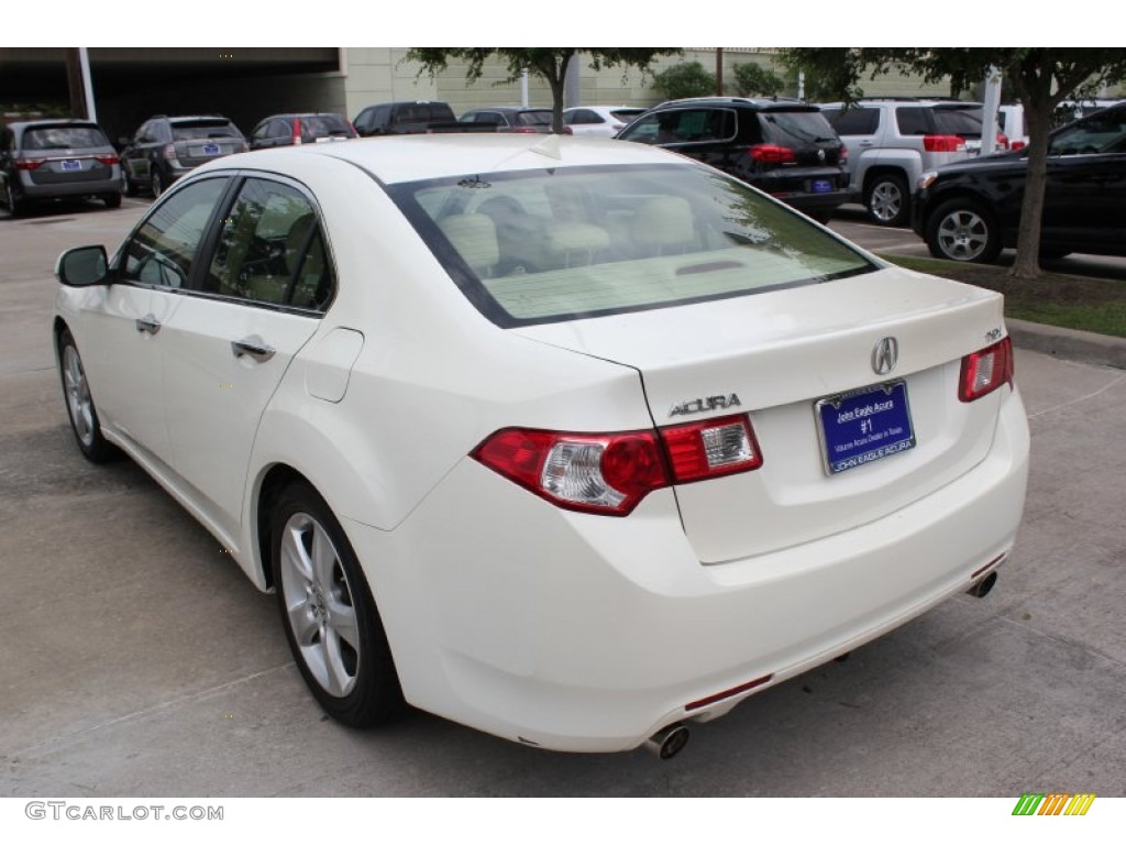 2009 TSX Sedan - Premium White Pearl / Parchment photo #6