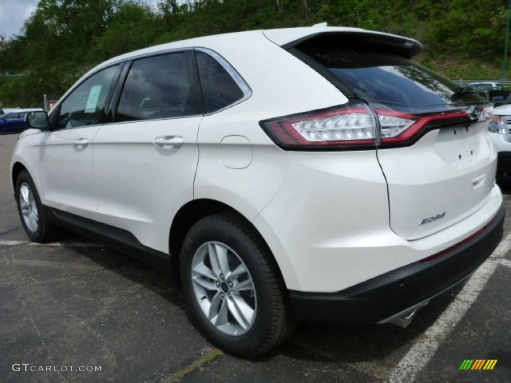 White Platinum Metallic 2015 Ford Edge SEL AWD Exterior Photo #104041818