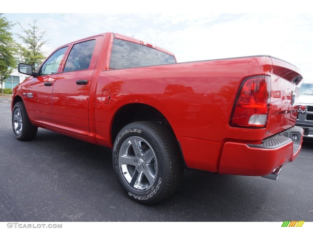 2015 1500 Express Crew Cab - Flame Red / Black/Diesel Gray photo #2