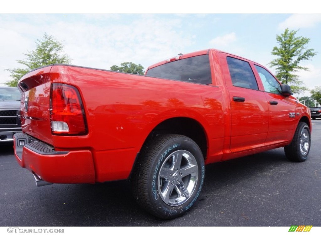 2015 1500 Express Crew Cab - Flame Red / Black/Diesel Gray photo #3