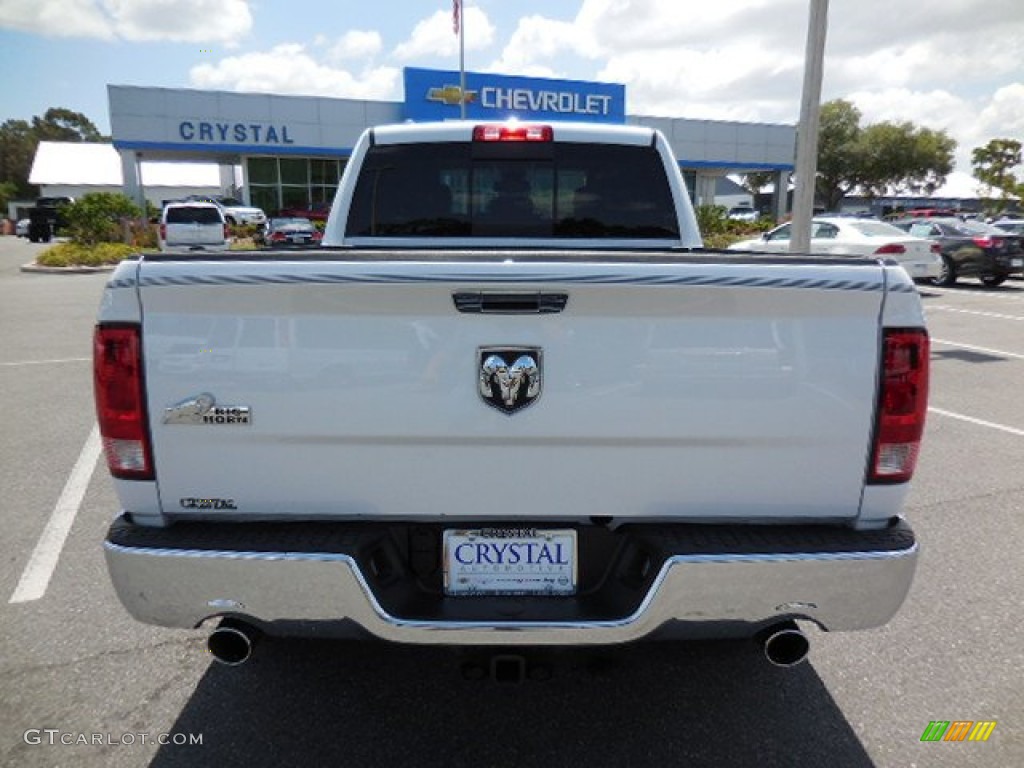 2014 1500 SLT Quad Cab - Bright White / Black/Diesel Gray photo #7