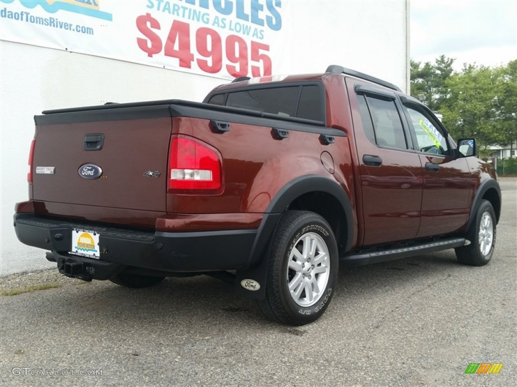 2009 Explorer Sport Trac XLT 4x4 - Dark Copper Metallic / Charcoal Black photo #8