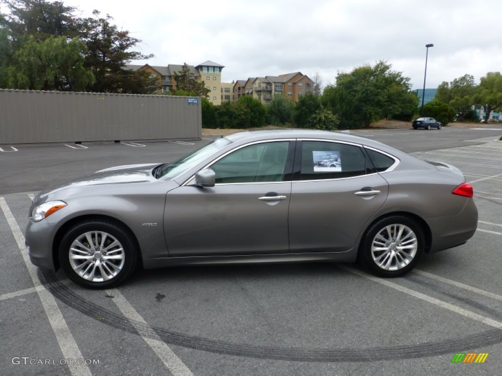 Platinum Graphite 2012 Infiniti M Hybrid Sedan Exterior Photo #104049215